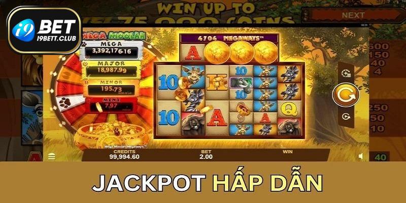 I9bet Mega Moolah nổ hũ có tỷ lệ thắng lớn